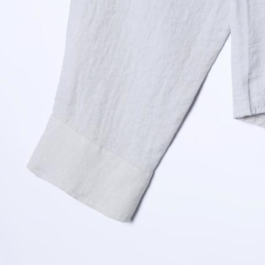 31224SDSA男士秋冬新款痞帅男装简约撞色植物花卉印花设计长袖衬衫百搭 商品图4