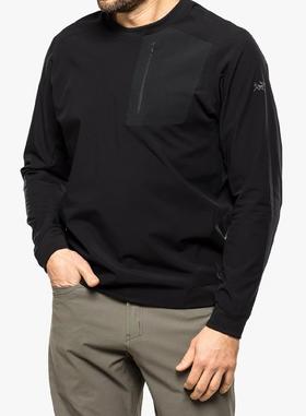 F010714男款基础百搭保暖复合加绒轻柔舒适圆领卫衣