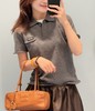 女款短版短袖Polo针织衫hu017 商品缩略图2
