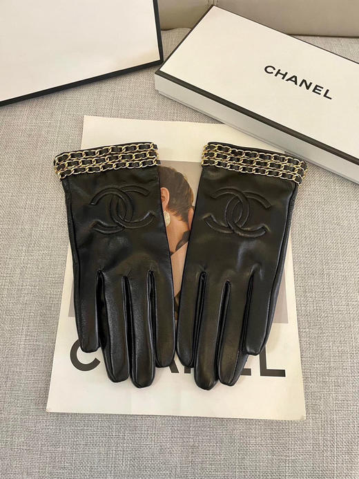 秋冬特惠💰230 香奈儿女士新款高档毛呢短款手套 商品图2