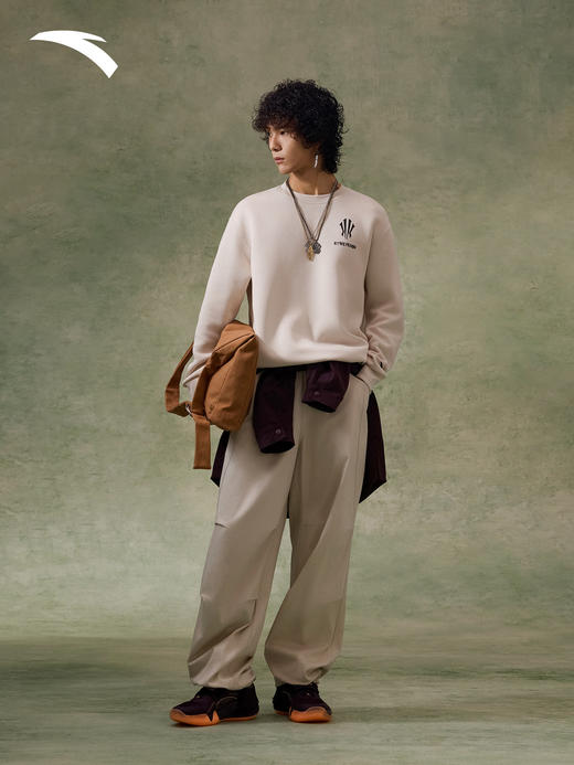 安踏欧文系列卫衣男女同款冬季套头衫宽松百搭运动上衣172611712S 商品图2