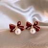 【YW】无忧购【鸿运当“红”】新年红色小马珍珠耳环女高级感过年耳钉2026新本命年耳坠秋冬耳饰（49/5件）2952（截单后3-5天发货） 商品缩略图11