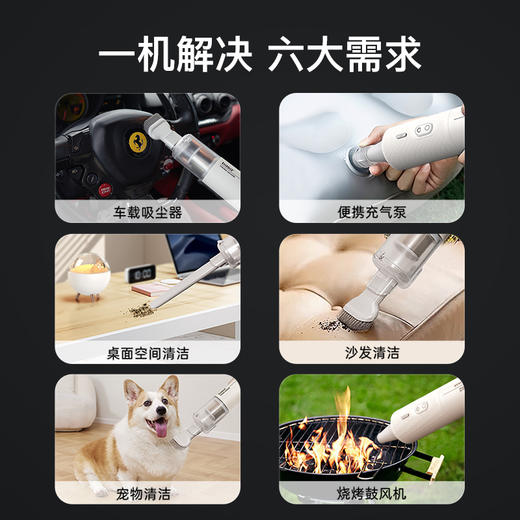 basa家用车载吸尘器车用手持小型无线迷你汽车家庭超强大吸力机 商品图2