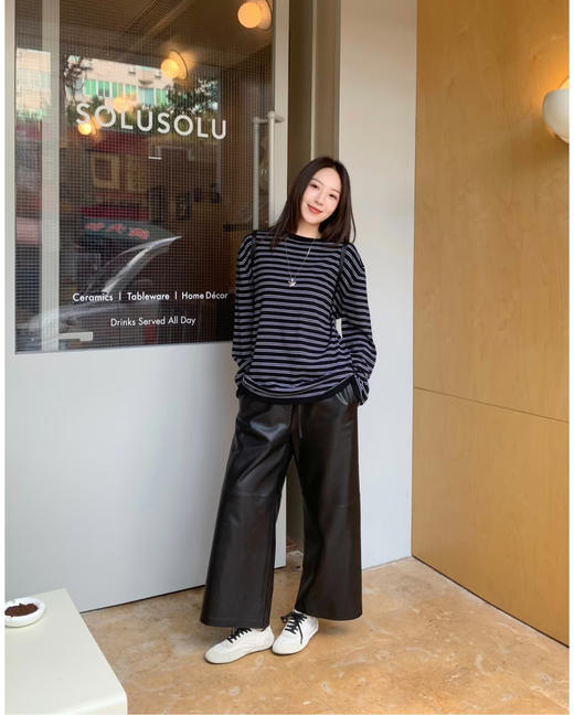 外贸原单蛋白皮裤pu裤子 商品图13