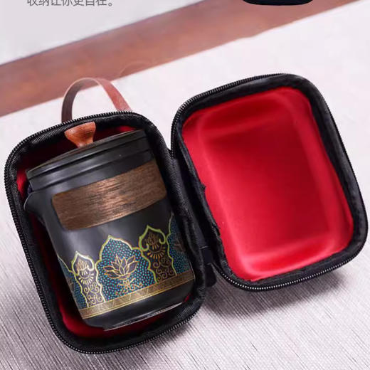 日式旅行茶具套装一壶三杯快客杯户外便携办公定 制礼品送伴手礼 商品图3