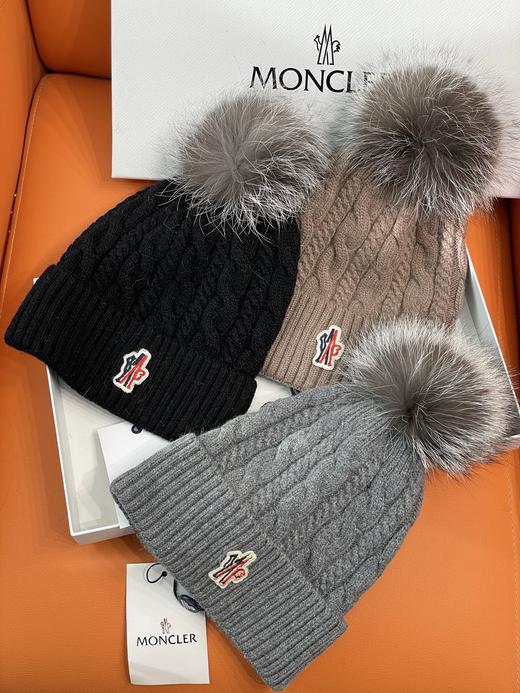 蒙口 狐狸毛毛球针织帽组（COCO） 商品图4