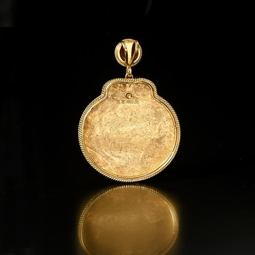 夏商绿松石嵌片+西亚高古金片+红玛瑙项坠 商品图1