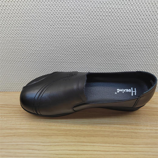 2024豪行秋冬新款243726W真皮复古休闲低跟女鞋单鞋皮鞋 商品图2