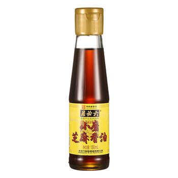 六必居 小磨芝麻香油 180ml 传统工艺 水代法 凉拌火锅调味 中华老字号 商品图2