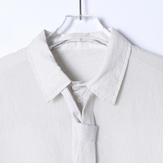 31686SDSA男士秋冬新款痞帅男装韩版简约撞色竖纹休闲衬衫百搭宽松衬衣 商品图2