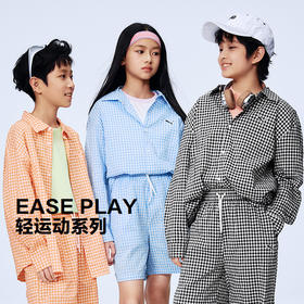 PUMA彪马童装2026春季新款儿童长袖衬衫泡泡纱甜美时髦