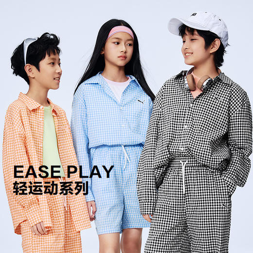 PUMA彪马童装2026春季新款儿童长袖衬衫泡泡纱甜美时髦 商品图0
