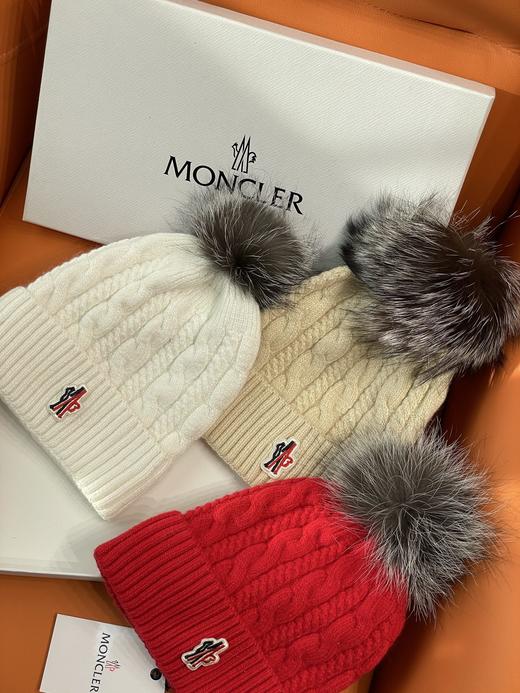 蒙口 狐狸毛毛球针织帽组（COCO） 商品图2