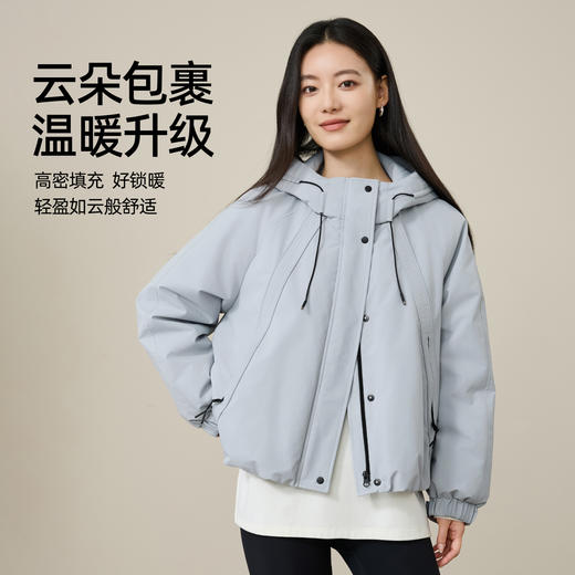 【山系运动风-羽绒服】逸阳冬新品派克连帽保暖加厚运动风休闲羽绒服外套5364 商品图2