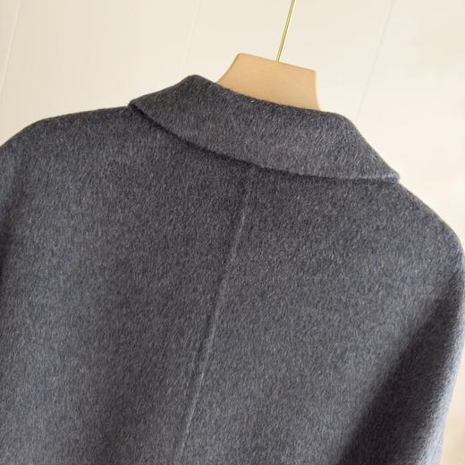 「自」全新升级【铂金会员514/天猫689/差价175】(41556)洛诗琳经典简约羊毛大衣2026新款赫本风气质双面呢长款外套 商品图2