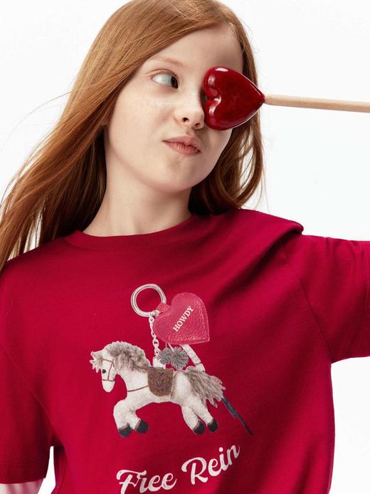 【春上新】8楼摩安珂儿童little MO&Co.26年春季新款100%棉男女同款5A针织抗菌拼接长袖T恤KBF1TEE20【吊牌价： 329元 ，活动价：296元】 商品图3