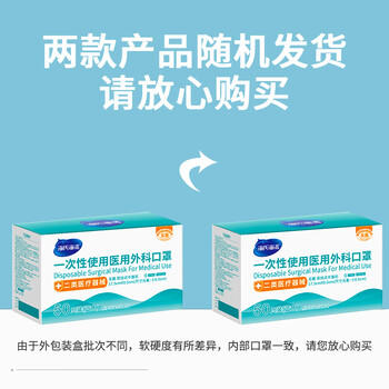 海氏海诺一次性医用外科口罩灭菌级医用独立包装一只一袋口罩成人防花粉50 商品图6