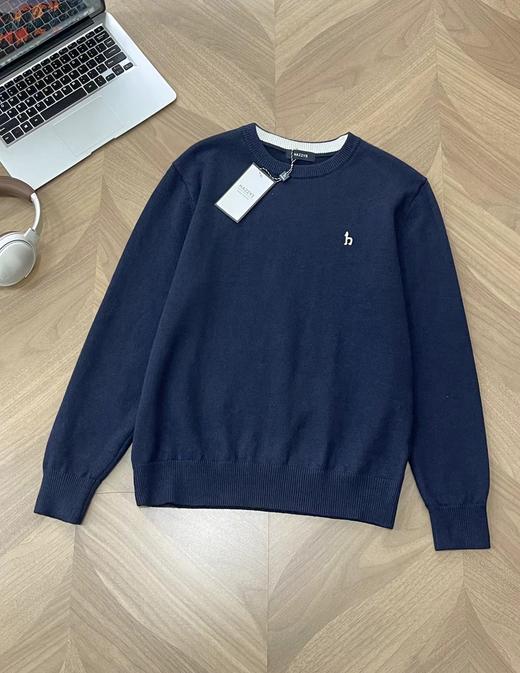 F010711男士羊毛衫2025秋冬季新款纯色圆领针织衫 商品图4