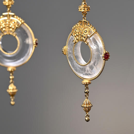 齐国白水晶环“冰姬”耳环 商品图2