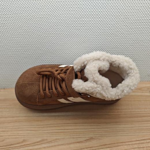 豪行25422515M厚底雪地靴女冬季加绒保暖毛毛短靴增高棉鞋 商品图2