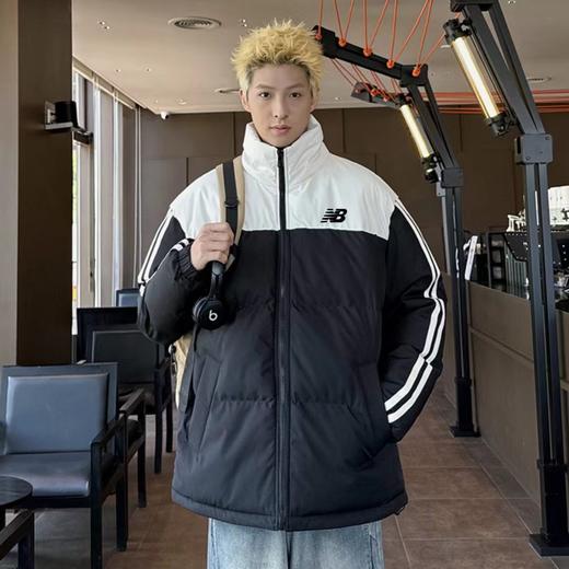 F010739冬季新款双色拼接立领羽绒棉服面包服棉衣外套 商品图4