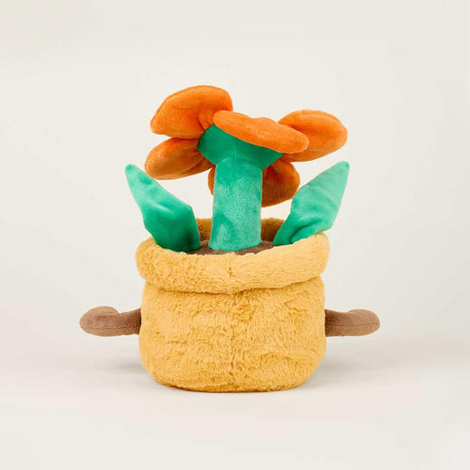 英国warmies 橙花盆栽安抚玩偶公仔送礼毛绒可加热抱枕 商品图3