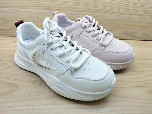 2025春季新款豪行真皮女鞋25163375舒适软底超轻运动休闲单鞋 商品图3