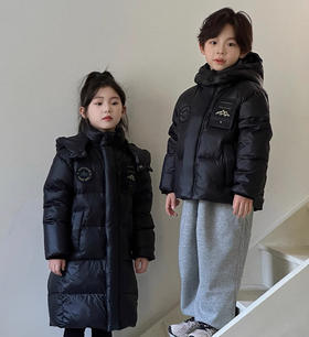 【清仓亏清】胖胖象黑钻短款石墨烯鹅绒服 K09