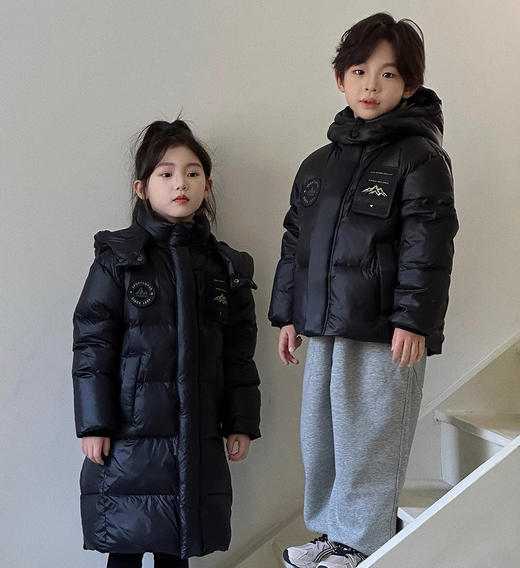 【清仓亏清】胖胖象黑钻短款石墨烯鹅绒服 K09 商品图0