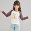 笛莎Deesha 2026春季女童时尚拼色趣味印花长袖T恤 商品缩略图1