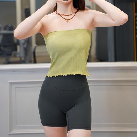 跃牌【美西西系列】性感运动抹胸无肩带内衣带胸垫聚拢内搭防走光健身瑜伽背心女MX-527 商品图2