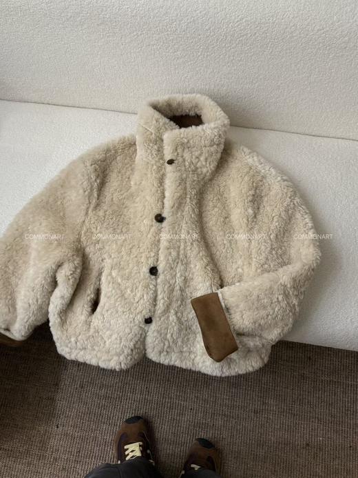 【软糯保暖❗️时尚百搭】高级感时髦粽色两面穿羊羔毛外套百搭皮毛一体外穿上衣女潮ZIF。jc 商品图3