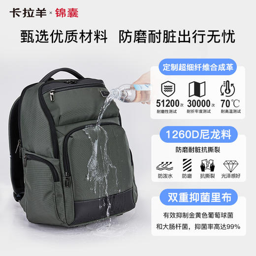 【气囊减震顶配】卡拉羊X锦囊7维减负28L多功能防盗电脑包CN5220 商品图5