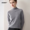 100%羊绒纯山羊绒加厚半高领长袖套头毛衣 商品缩略图0