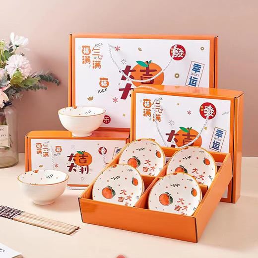 马年礼品套碗陶瓷餐具礼盒实用碗具开业送客户伴手礼碗筷套装新款新品 商品图3