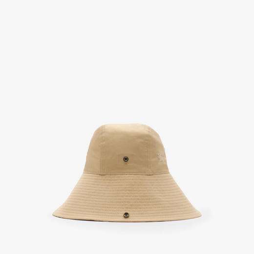 BURBERRY 巴宝莉 男女同款马术骑士徽标格纹帽檐嘎巴甸渔夫帽 浅黄色 8112365 B8626 商品图1