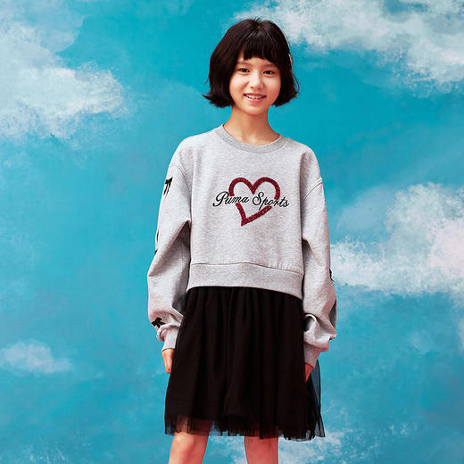 PUMA彪马官方正品新款儿童童装针织连衣裙运动休闲风时髦甜美 商品图2