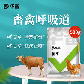 华畜恒呼禽畜呼吸道猪牛甘草祛痰止咳清热解毒桔梗宣肺泄热添加剂