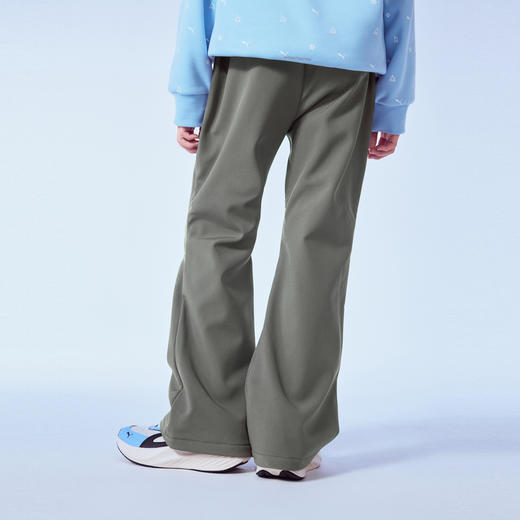 PUMA彪马官方正品 新款儿童女童秋冬梭织长裤喇叭裤复古时尚加绒 商品图3