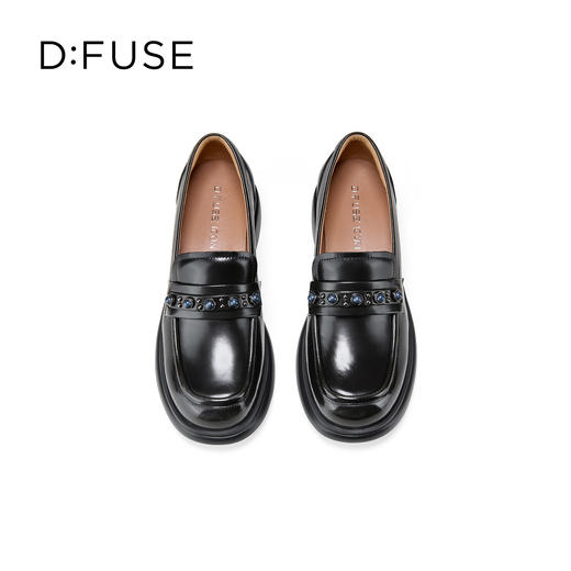 Dfuse迪芙斯2026春季新款极简深口单鞋经典休闲乐福鞋通勤鞋女单鞋DFE1112116 商品图9