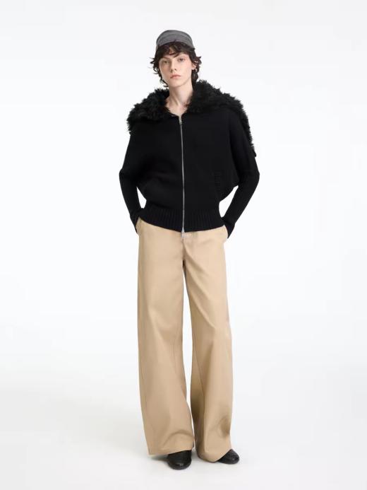 出逃赤岗西/25AWE007/澳羊毛复古披肩式针织开衫 商品图1