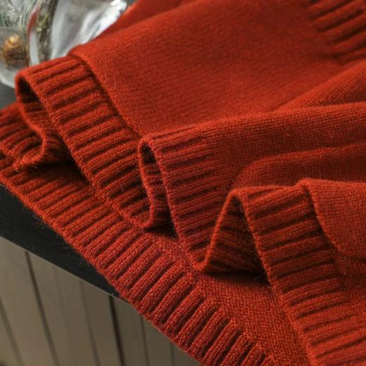 F010751马甲2025冬季新款时尚V领大口袋红色无袖羊毛马甲背心坎肩女 商品图14