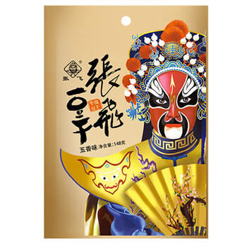 张飞豆干五香味豆腐干148g独立包装四川特产豆腐干辣条办公室零食小吃 商品图1