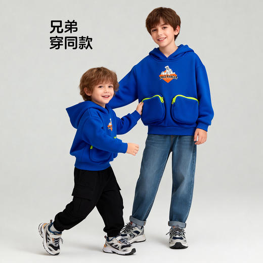 迪士尼宝宝男宝连帽套头卫衣223DS0741 商品图4