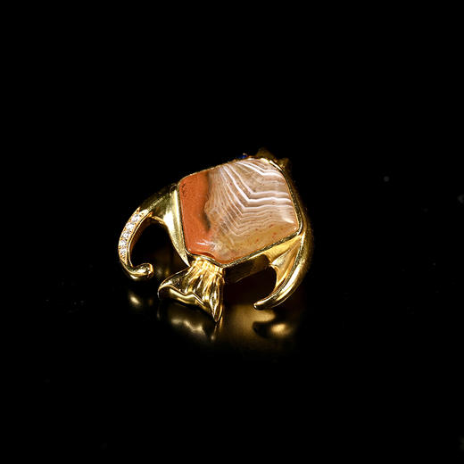 波斯帝国缠丝玛瑙珠“锦鳞”项坠 商品图2