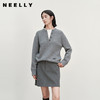 NEELLY纳俪商场同款冬季新款休闲假两件羊毛针织衫女舒适通勤上衣N25111A01101 商品缩略图0