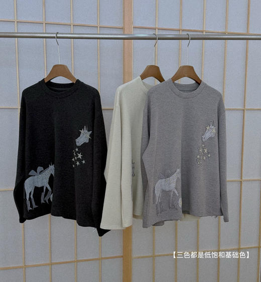 ICEDU*ST 韩国设计师牌 🐎马年限定暖绒长袖打底衫010509 商品图7