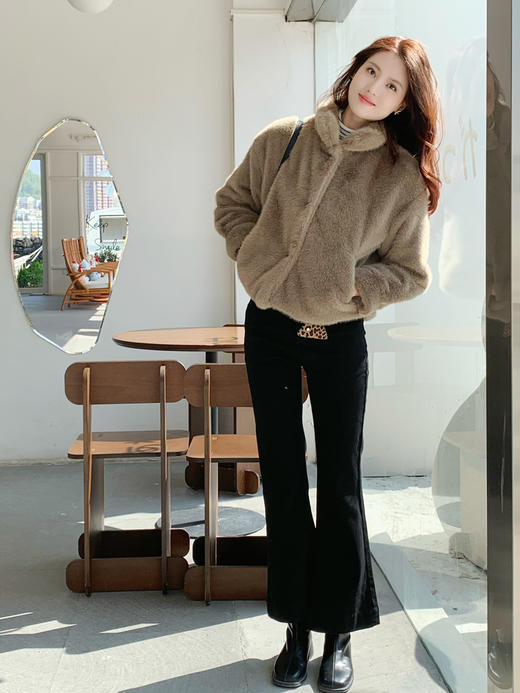 【百图lulu定制】【摩登喇叭裤】新疆长绒棉  弹力 牛仔喇叭裤 商品图8