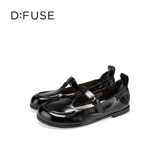 Dfuse迪芙斯2026春季新款方头T字带松紧带后跟舒适软底玛丽珍单鞋女鞋DFE1111067 商品图9