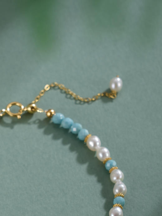 子佩集【珍爱铃兰】银S925珍珠惜王妃手链【SGB0490009】3.7mm珠镀金2601 商品图5